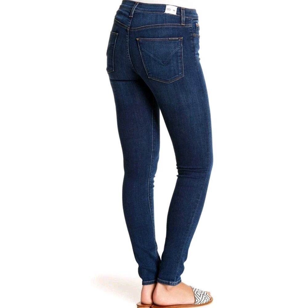 Hudson Natalie Super Skinny Jeans Womens 29 Denim Pockets Blue Medium Wash Zip - Picture 4 of 12